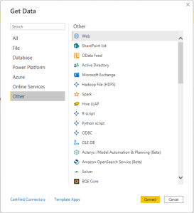 Power BI Get Data